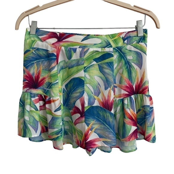 Show Me Your Mumu Skippy Shorts in Palm Flings, Size L - Picture 4 of 9